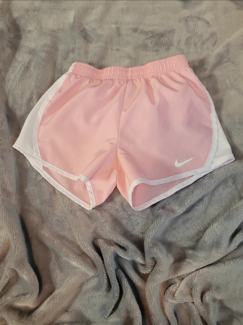 Nike Pink Running Shorts with White Trim